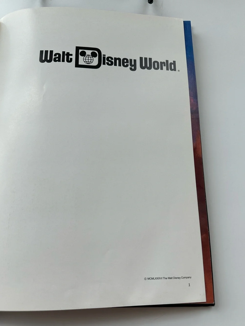 Vintage Walt Disney World Book 1986